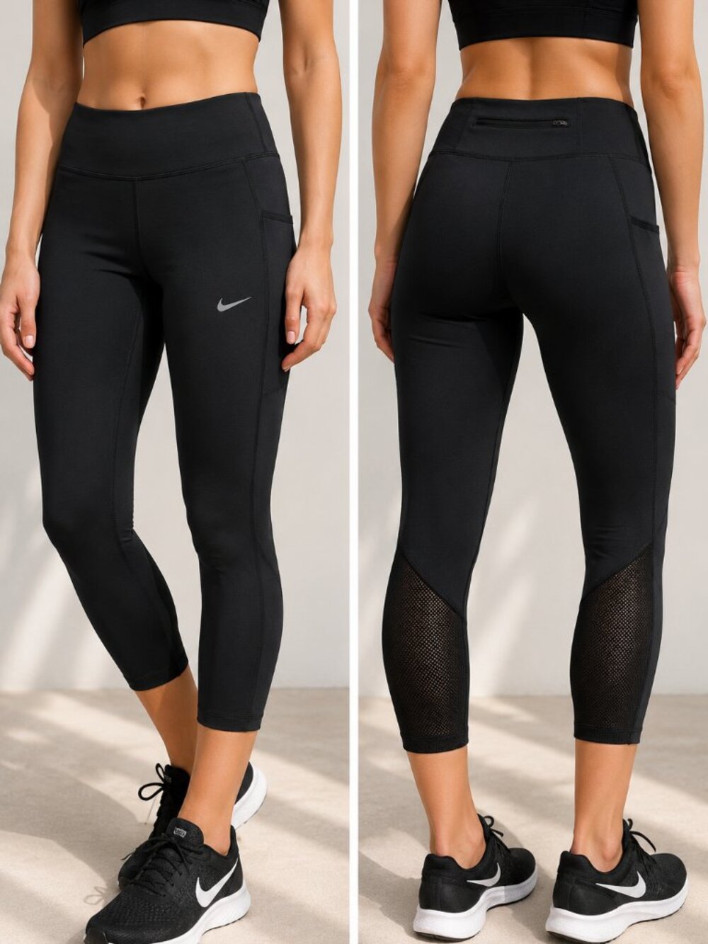 Nike Power Racer Dri-FIT Running Tights Leggings Black L CD8212-010